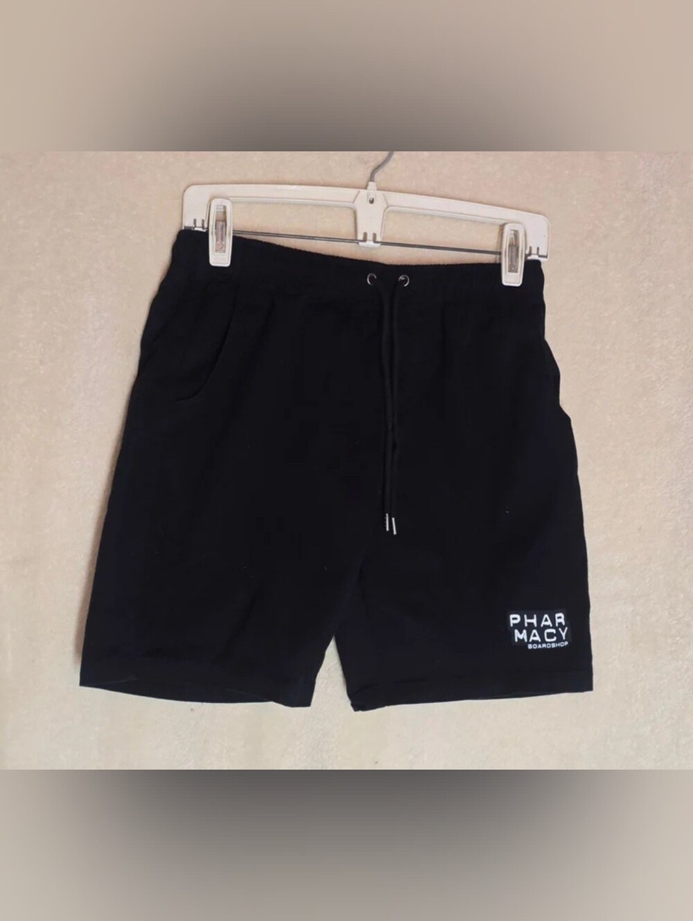 Pharmacy Skateshop Drawstring Shorts Black Size Small